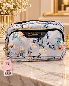 กระเป๋าใส่เครื่องสำอางพิมพ์ลายทรอปิคอลแบบสองสายสะพาย ขนาดใหญ่ มีซิป สำหรับเดินทาง จัดเก็บเครื่องสำอาง พกพาสะดวก - Product Image 5