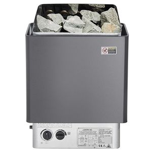 Calentador de sauna de vapor de madera maciza de hemlock de 9KW con temporizador de 3 horas y controles integrados para uso en gimnasios - Product Image 6