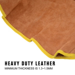 Cagoule de soudeur robuste en cuir de vachette respirant, résistante à la chaleur et aux radiations pour la sécurité - Product Image 4