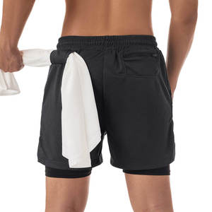 Wholesale Running Wear <b>Men</b> Polyester Custom <b>Compression</b> Training Workout Fitness Athletic Sports Running Gym <b>Shorts</b> - Product Image 6