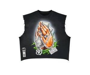 Nouveaux débardeurs et t-shirts décontractés imprimés à rivets pour femmes, collection Printemps-Été 2026 – Vente en gros de crop tops graphiques tendance - Product Image 6