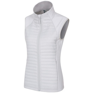 New custom Woman Quilted Vest Lady Sleeveless Jacket Puffer Vest Wholesale Light <b>Weight</b> Padded Vest - Product Image 1