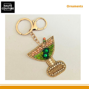 Oferta Increíble, Superventas, Hecho en India, Tamaño 5.5 x 5.5 cm, Decoración para el Hogar, Adornos Colgantes Festivos - Llavero con Forma de Copa de Vino - Product Image 4