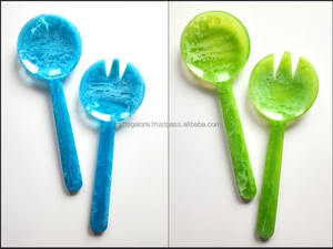 Resin Handmade Wedding <b>Salad</b> Server <b>Spoon</b> Flatware From India Modern Eco-Friendly Dinner <b>Spoon</b> - Product Image 4