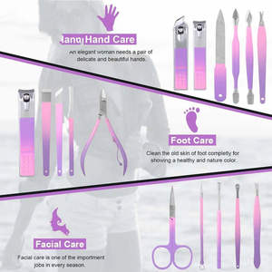 Kit de manucure et pédicure ZARNAB SURGICAL en acier inoxydable durable, coupe-ongles, coupe-cuticules, outils de toilettage pour la maison, prix d'usine - Product Image 4