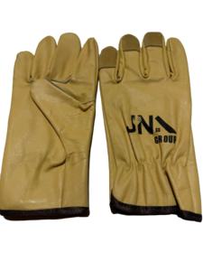Gants de travail imperméables en cuir Gants de sécurité pour motocyclistes avec doublure en polaire - Product Image 4
