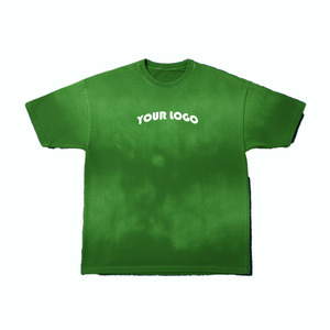 Camiseta de Algodón Oversize para Hombre, Manga Corta, Cuello Redondo, Color Liso, Estampado de Letras, Logotipo Frontal, Tejido de Punto, Ajuste Casual, ODM OEM - Product Image 2