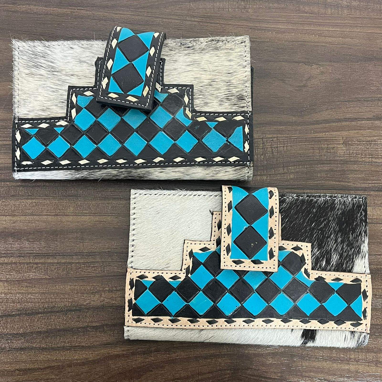 ลายตารางสีดำและเทอร์ควอยซ์