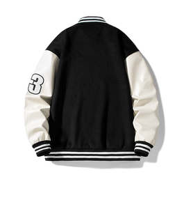 Chaqueta Varsity con Bordado Completo, Diseño de Moda de Alta Calidad, Parches, Venta al Por Mayor, Chaquetas Varsity Transpirables - Product Image 4