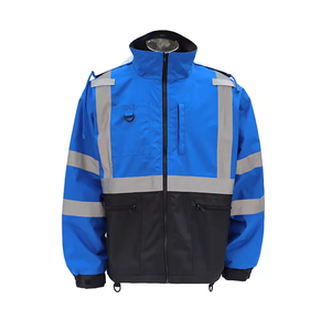 Chaqueta de Seguridad de Alta Visibilidad para Trabajo de Construcción, Chaqueta Protectora Reflectante Naranja de Alta Visibilidad en ZOHAN CREATIONS - Product Image 1