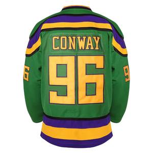 Maillots de hockey sur glace en polyester personnalisés OEM, sublimation numérique, broderie en twill, 260g, enfants et adultes, Eoin Winston Sports - Product Image 1