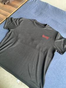 T-shirt pour homme en jersey noir à col en V, 220 grammes, brodé, manches courtes, coton, streetwear décontracté - Product Image 2