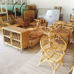 Factory Direct Decorative Handmade <b>Round</b> Rattan Coffee <b>Table</b> Minimalist Modern Design For Living Room - Product Image 5