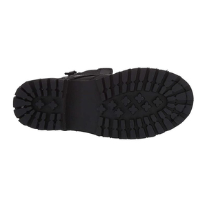 Bottes de moto unisexes en cuir noir, imperméables, respirantes, à séchage rapide, avec fermeture éclair latérale, semelle épaisse, pour l'automne - Product Image 4