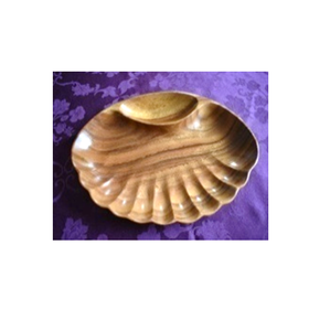 Plato de Servir de Madera Moderno Hecho a Mano con Compartimentos, Ecológico, Organizador de Aperitivos y Condimentos, Forma de Árbol, Técnica Pulida - Product Image 5