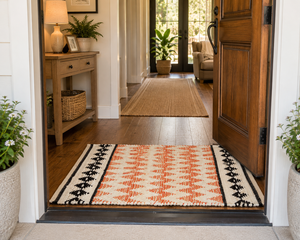 Tapis et ensembles de tapis faits main de haute qualité, antidérapants, et tapis rectangulaires en jute organique tissé, parfaits pour les entrées, les portes et les cuisines. - Product Image 1