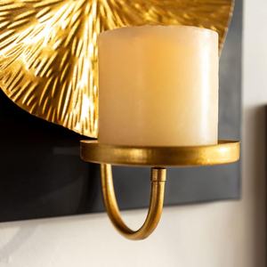 Soporte de vela de estilo real de color dorado con diseño de Arrebatamiento, soporte de vela para decoración de pared para mejorar el hogar, Venta caliente - Product Image 3