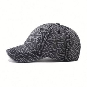 Gorra de Béisbol de Mezclilla Lavada con Diseño de Diamantes para Hombre y Mujer, Nueva Colección 2024, de Alta Calidad e Impermeable - Product Image 4