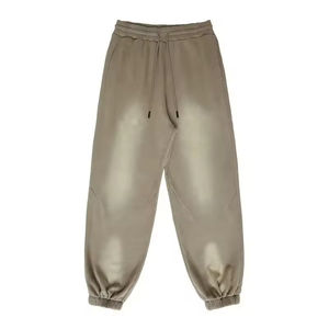 กางเกงวอร์มสตรีทแวร์ผู้ชายรุ่นปี 2026 กางเกงขายาวผู้ชายแบบฟอกสีซีดสไตล์แฟชั่นทรงบาน กางเกงจ็อกเกอร์ผู้ชายทรงหลวม - Product Image 1