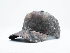 2026 Hot Sale American 5-Panel Unisex Baseball Cap New Design Custom Breathable Sporty Street Style <b>Leopard</b> Dot Perforated Holes - Product Image 5