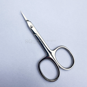 Tijeras de Precisión Curvas de Acero Inoxidable de Grado Médico, Duraderas, para Manicura, Cosmética, Cutículas, Cejas - Product Image 5