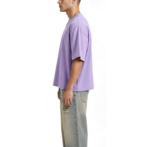 Camiseta de Hombre Estilo Fresco, Corte Cuadrado, Algodón Grueso y Suave, Ajuste Holgado y Relajado, Ropa Casual Urbana para la Moda Diaria Moderna - Product Image 4