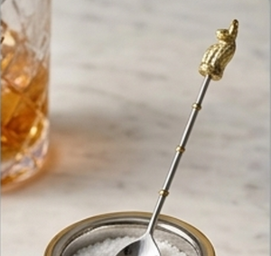 Cuillère à cocktail en acier inoxydable de qualité supérieure avec poignée en forme d'oiseau doré, agitateur de bar classique pour mélanger les boissons, outil de bar élégant - Product Image 2