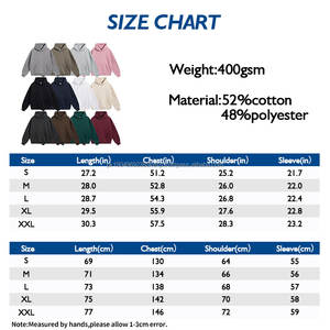 Invierno logotipo personalizado engrosado 400GSM hombres llano en blanco con capucha Polar Fleece Casual Sudadera con capucha de gran tamaño para los hombres - Product Image 3