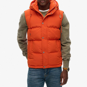 Gilet matelassé léger sans manches camouflage pour homme, chaud, pour l'extérieur, l'hiver, avec étiquette personnalisée sur le devant - Product Image 3