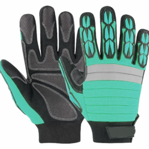 Guantes de Seguridad Profesionales Anti-Impacto de Cuero Sintético Flexible Amara con Puño de Neopreno y Protección de Nudillos TPR para Mecánicos - Product Image 2