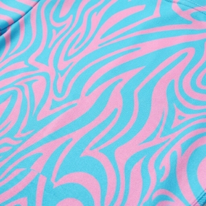 Manguitos de manga larga para mujer, azul y rosa, con estampado geométrico digital, poliéster UPF50+ - Product Image 6