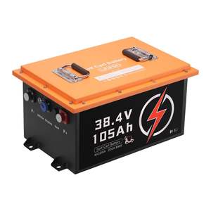 <b>36V</b> 105Ah Golf Cart Lithium Ion <b>Battery</b> Pack with 20A Charger and Touch Monitor High Performance Model D0100XUTHAW D0102X364SY - Product Image 1