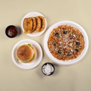 Assiette jetable biodégradable en bagasse de canne à sucre de 10 pouces, sans plastique, non toxique, certifiée ISO, compostable, écologique, sans BPA - Product Image 1