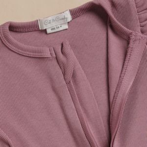 Premium Quality Bamboo Elastane Zip Romper - Nostalgia Rose - Product Image 5