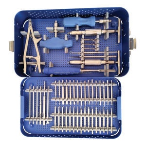 Ensemble d'instruments orthopédiques réutilisables en acier inoxydable pour l'extraction de vis osseuses cassées ou dénudées lors de la chirurgie orthopédique - Product Image 6