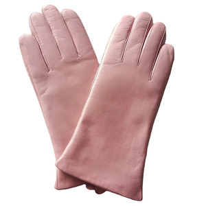 ถุงมือหนังสีชมพูแบบไม่มีซับใน สไตล์เรียบง่าย สำหรับฤดูหนาว ใส่ลำลอง - Product Image 3