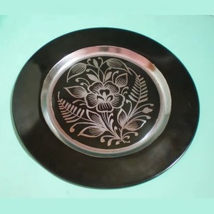 จานรองอาหารหรูหราสำหรับงานอีเว้นท์ ทำจากโลหะสีทอง - Product Image 2