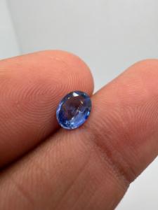 Zafiro Azul Real Natural AA, Corte Ovalado, 1.05CT, 7x5.5x3mm, Gema Preciosa Suelta Facetada con Juego de Color, para Joyería de Ceilán - Product Image 3