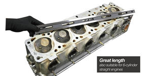 Culata de cilindro, herramienta de diagnóstico de borde recto, motor automotriz, cabezal preciso, medición de planitud, herramientas de taller automotriz - Product Image 3