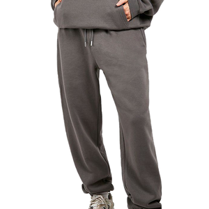 Ensemble de survêtement unisexe en molleton épais imprimé, style streetwear, pour l'hiver, avec sweat à capuche et pantalon de jogging, grandes tailles - Product Image 5