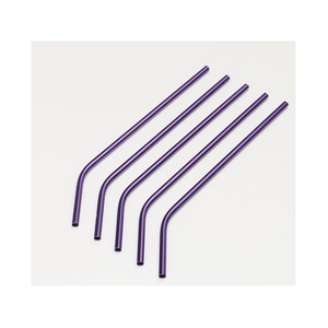 Refined Copper Sip Tubes Durable Metal <b>Drinking</b> <b>Straws</b> Designed <b>for</b> Smoothies Fresh Juice Iced Coffee and Beverage Serving Use - Product Image 5