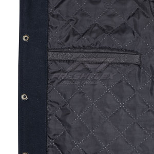 Veste Lettermen pour homme au design unique, de haute qualité, respirante et légère, col montant décontracté, hiver, service OEM pour la vente en ligne - Product Image 6
