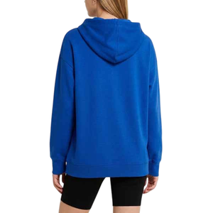 Women's Oversized Hooded Casual <b>Sweatshirt</b> Solid <b>Pink</b> Long Sleeve Knitted Breathable Pullover Pockets Front Printed Spring - Product Image 4