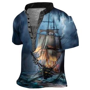 T-shirt Homme de Haute Qualité, Coupe Classique, Style Urbain, Hip Hop, Uni, Manches Courtes, Respirant, Écologique, pour l'Été - Product Image 1