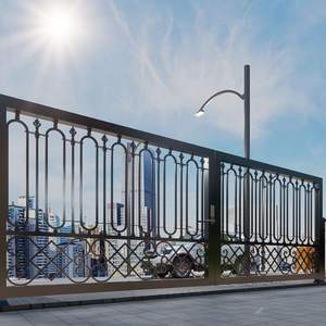 Puertas de Hierro Forjado de Alta Gama, Diseño Ecológico, 7 Pies de Altura, con Modelado 3D, Estructura Metálica Resistente, Puerta Elegante - Product Image 6