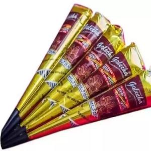 Cônes de henné foncé et intense |   Henné naturel aromatique |   Henné biodégradable biosûr pour l'art corporel |   Taches foncées durables |   Vente en gros - Product Image 4