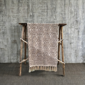 ผ้าคลุมอินเดียพิมพ์ลายบล็อกมือแบบดั้งเดิมที่ทันสมัยเป็นมิตรกับสิ่งแวดล้อมของตกแต่งบ้านเครื่องประดับแฟชั่น Rajasthan - Product Image 1