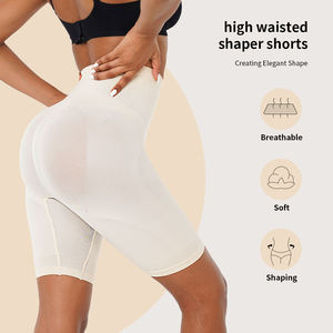 High Waisted Women's Shorts Knitted Nylon Spandex Solid Color Breathable Comfortable Minimalist Style Elastic Waist - Product Image 4