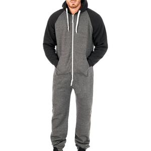 Family Matching Fleece Breathable Hooded JumpSuits One Pieces <b>Pajamas</b> <b>For</b> <b>Men's</b> High Quality Sleepwear Jumpsuit - Product Image 1