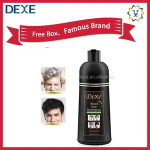 OEM Dexe Wholesale Custom Private Label Herbal Halal Permanent Hair Dye Dark Brown Hair Color Shampoo Hair Color